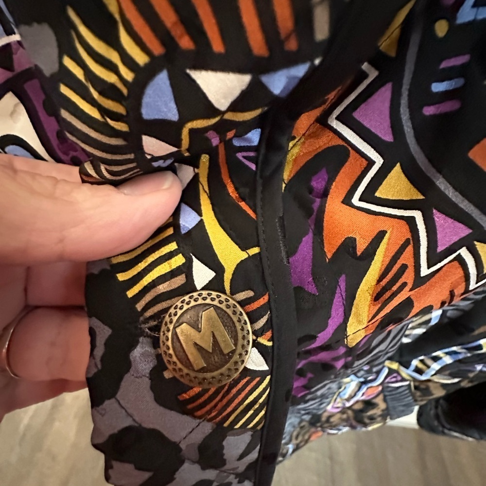 NWT BOB MACKEY 3X Silk Aztec colorful woman art 2 wear animal print jacket - Picture 8 of 15